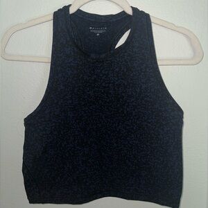 Athleta Midnight Blue Patterned Tank